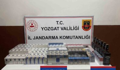 Yozgat’ta yolcu otobüsünde kaçak sigara ve alkol ele geçirildi