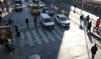 Kadıköy’de dron destekli denetim: Sürücülere para cezası yağdı